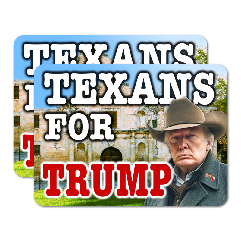 Texans For Trump 2 Pack Car Magnet 15" x 11"