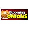 Blooming Onions Vinyl Banner with Optional Sizes (Made in the USA)