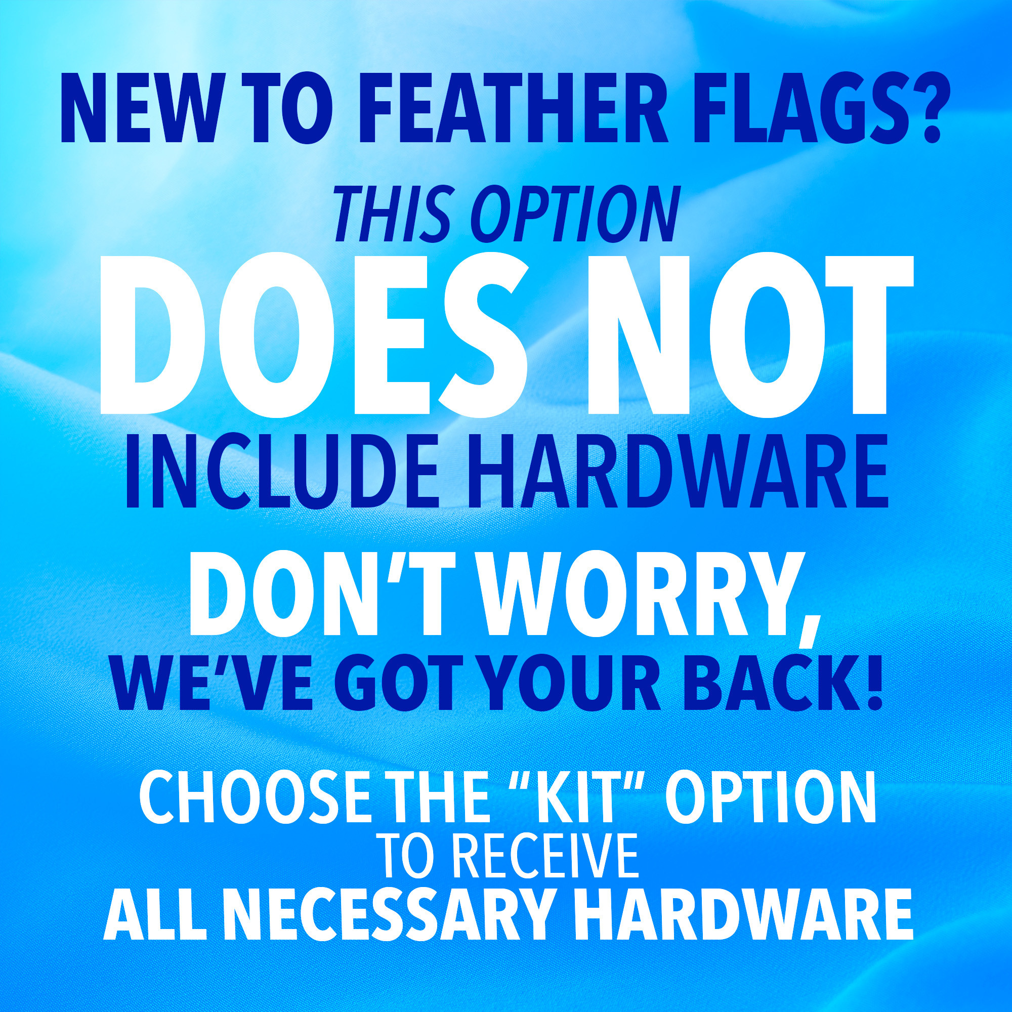 Small Engine Repair Premium Windless Feather Flag Bundle (Complete Kit) OR Optio - Picture 6 of 6