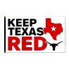 Keep Texas Red Premium 3x5 Flag 3x5 foot Flag OR Optional Flag with Mounting Kit