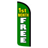 1st Month Free (Green) Premium Windless Feather Flag Bundle (Complete Kit) OR Optional Replacement Flag Only