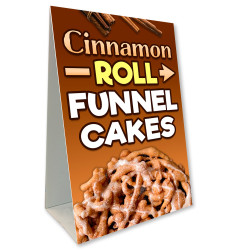 Cinnamon Roll Funnel Cakes Economy A-Frame Sign