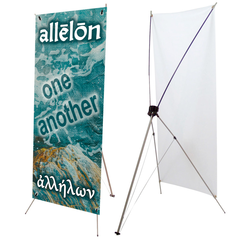 Allelon - One Another 2.5' x 6' Church X-Banner Kit (Printed in the USA)