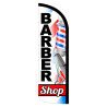 Barber Shop Premium Windless Feather Flag Bundle (Complete Kit) OR Optional Replacement Flag Only