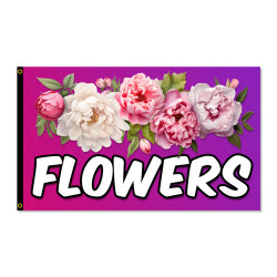 Flowers Premium 3x5 Flag...