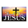 Thank You Jesus Premium 3x5 Flag 3x5 foot Flag OR Optional Flag with Mounting Kit