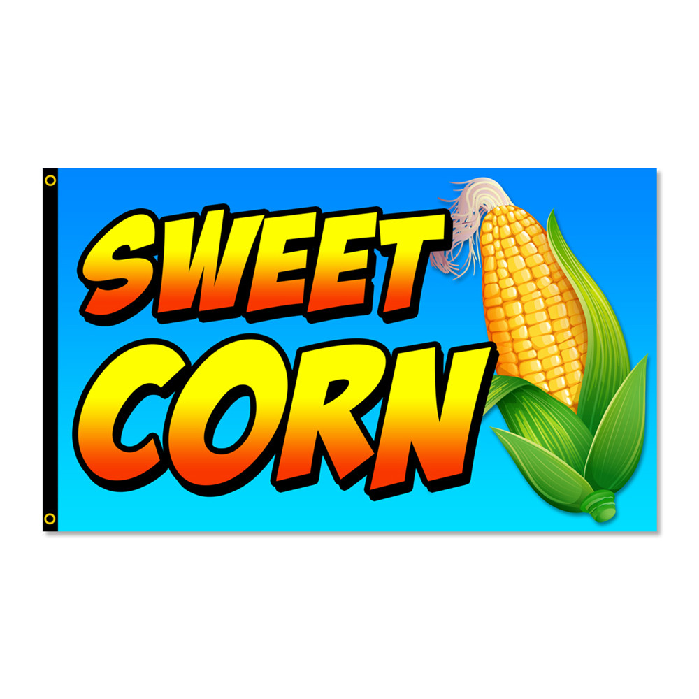 Sweet Corn Premium 3×5 Foot Flag OR Optional Flag with Mounting Kit