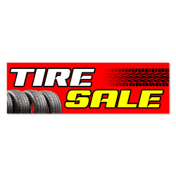 TIRE SALE Vinyl Banner with...