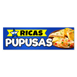 Ricas Pupusas Vinyl Banner...