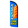 Korean Corn Dogs Premium Windless Feather Flag Bundle (Complete Kit) OR Optional Replacement Flag Only