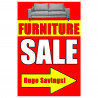 Furniture Sale (Arrow) Economy A-Frame Sign 2 Feet Wide by 3 Feet Tall (Made in The USA)