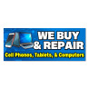 We Buy & Repair Cell Phones Tablets Computers Vinyl Banner with Optional Sizes (Made in the USA)