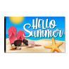 Hello Summer Premium 3x5 Flag 3x5 foot Flag OR Optional Flag with Mounting Kit