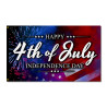 Happy 4th Of July Premium 3x5 Flag 3x5 foot Flag OR Optional Flag with Mounting Kit