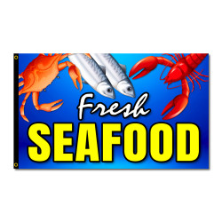 SEAFOOD Premium 3x5 Flag...