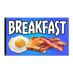 Breakfast Premium 3x5 Flag...