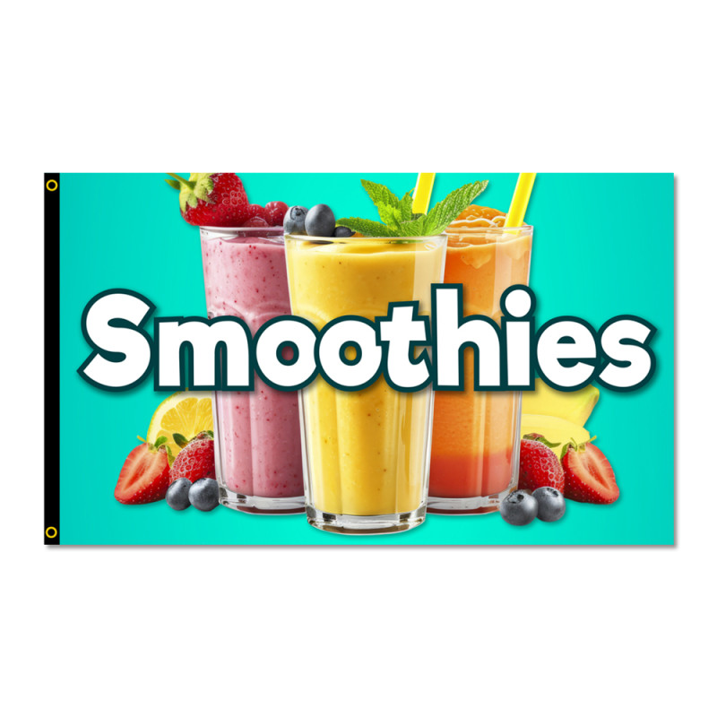 Smoothies Premium 3x5 Flag 3x5 foot Flag OR Optional Flag with Mounting Kit