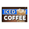 Iced Coffee Premium 3x5 Flag 3x5 foot Flag OR Optional Flag with Mounting Kit