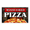 Wood Fired Pizza Premium 3x5 Foot Flag OR Optional Flag with Mounting Kit