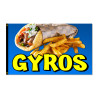 GYROS Premium 3x5 Foot Flag OR Optional Flag with Mounting Kit