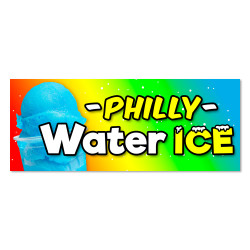 Philly Water ICE Vinyl Banner with Optional Sizes (Made in the USA)