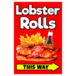 Lobster Rolls Economy A-Frame Sign