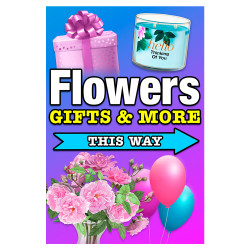 Flowers Gifts & More - Flower Shop Economy A-Frame Sign