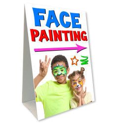 Face Painting Economy A-Frame Sign