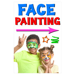 Face Painting Economy A-Frame Sign