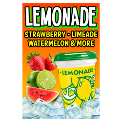 Lemonade - Limeade Strawberry Watermelon Economy A-Frame Sign