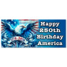 Happy 250th Birthday America - USA Car Decals 2 Pack Removable Bumper Stickers (9x4 inches)