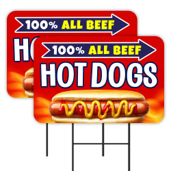 All Beef Hot Dogs 2 Pack...