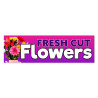 Fresh Cut Flowers - Roses Vinyl Banner with Optional Sizes (Made in the USA)