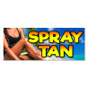 Spray Tan - Tanning Vinyl Banner with Optional Sizes (Made in the USA)