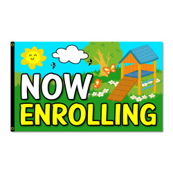 Now Enrolling Premium 3x5 Flag OR Optional Flag with Mounting Kit