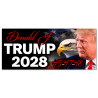 Trump 2028 - 45 47 48 Car Decals 2 Pack Removable Bumper Stickers (9x4 inches)