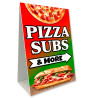 Pizza Subs & More - Pasta Italian Economy A-Frame Sign