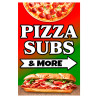 Pizza Subs & More - Pasta Italian Economy A-Frame Sign