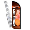 Sweet Potatoes Premium Windless Feather Flag Bundle (Complete Kit) OR Optional Replacement Flag Only