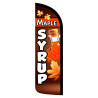 Maple Syrup Premium Windless Feather Flag Bundle (Complete Kit) OR Optional Replacement Flag Only