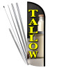 Tallow Premium Windless Feather Flag Bundle (Complete Kit) OR Optional Replacement Flag Only