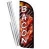 Bacon Premium Windless Feather Flag Bundle (Complete Kit) OR Optional Replacement Flag Only