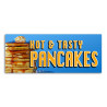 Pancakes (Hot & Tasty) Vinyl Banner with Optional Sizes (Made in the USA)
