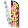 Fruit Premium Windless Feather Flag Bundle (Complete Kit) OR Optional Replacement Flag Only