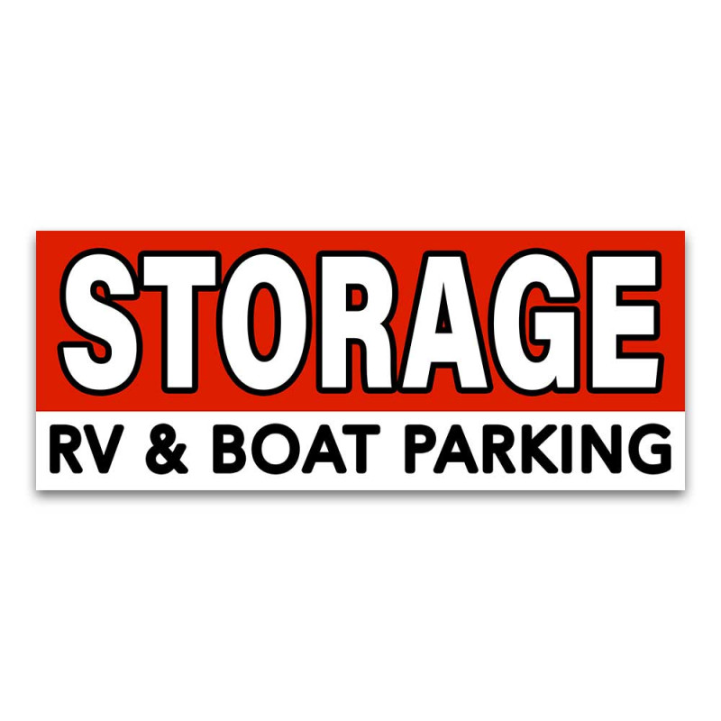 RV Boat Storage Vinyl Banner with Optional Sizes (Made in the USA)