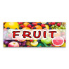Fruit Vinyl Banner with Optional Sizes (Made in the USA)