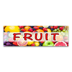 Fruit Vinyl Banner with Optional Sizes (Made in the USA)
