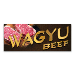 Wagyu Beef Vinyl Banner with Optional Sizes (Made in the USA)
