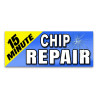 15 Minute Chip Repair Vinyl Banner with Optional Sizes (Made in the USA)