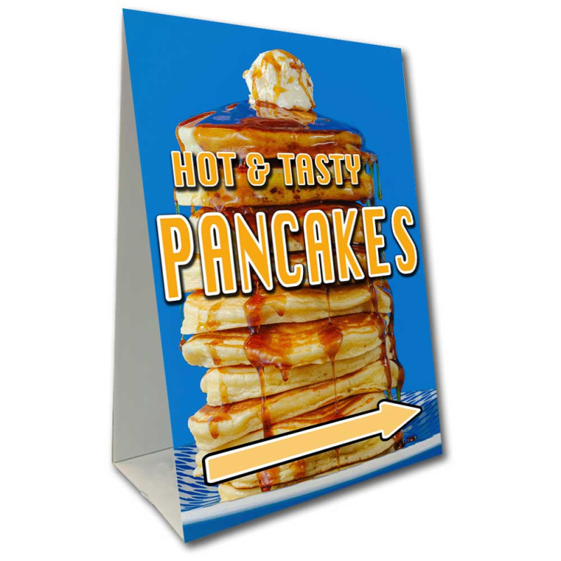 Hot & Tasty Pancakes Economy A-Frame Sign